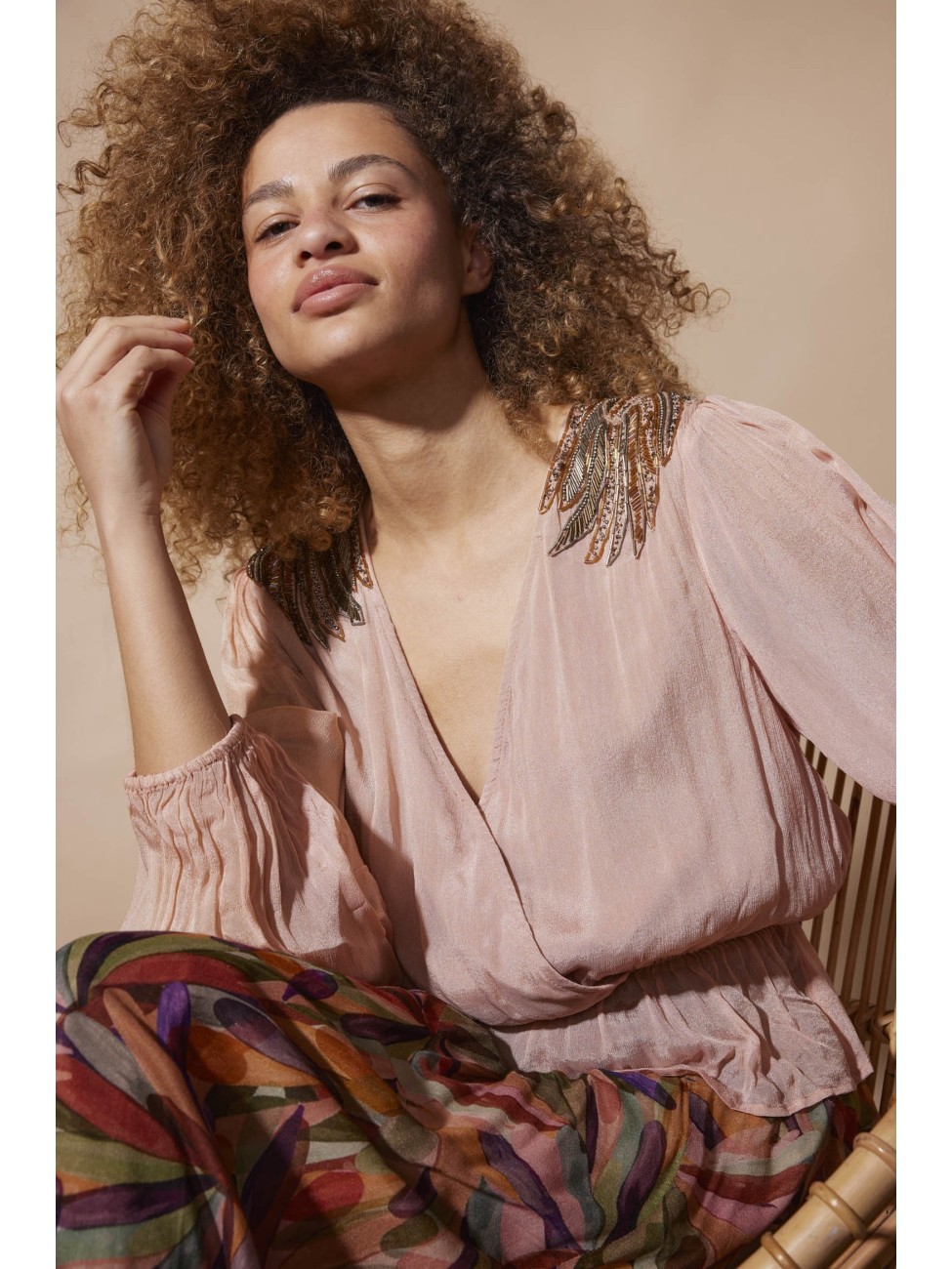 Blouse Airbag nude