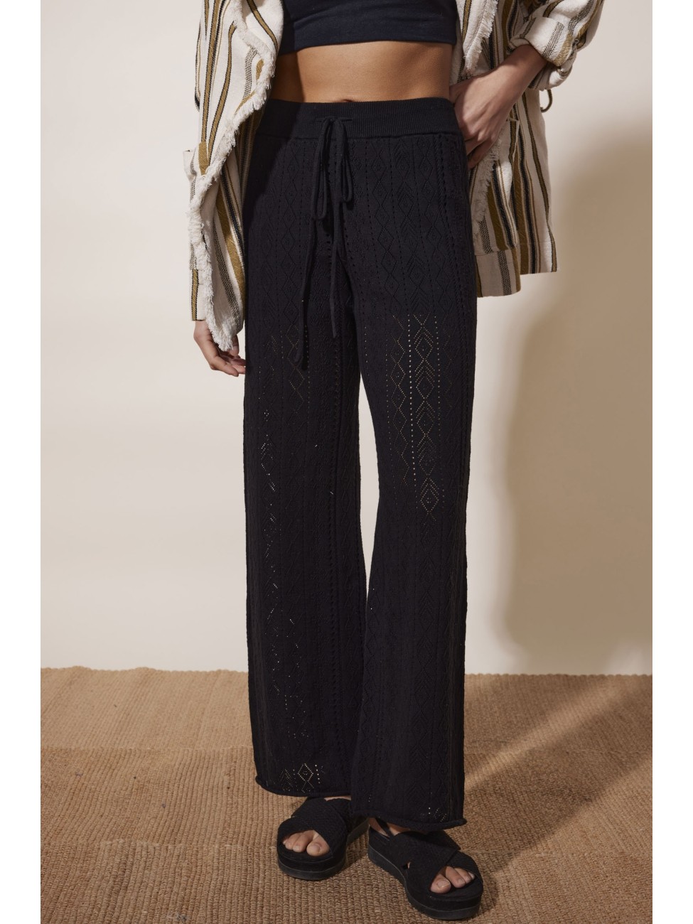 Pantalon en maille Craquant noir 2