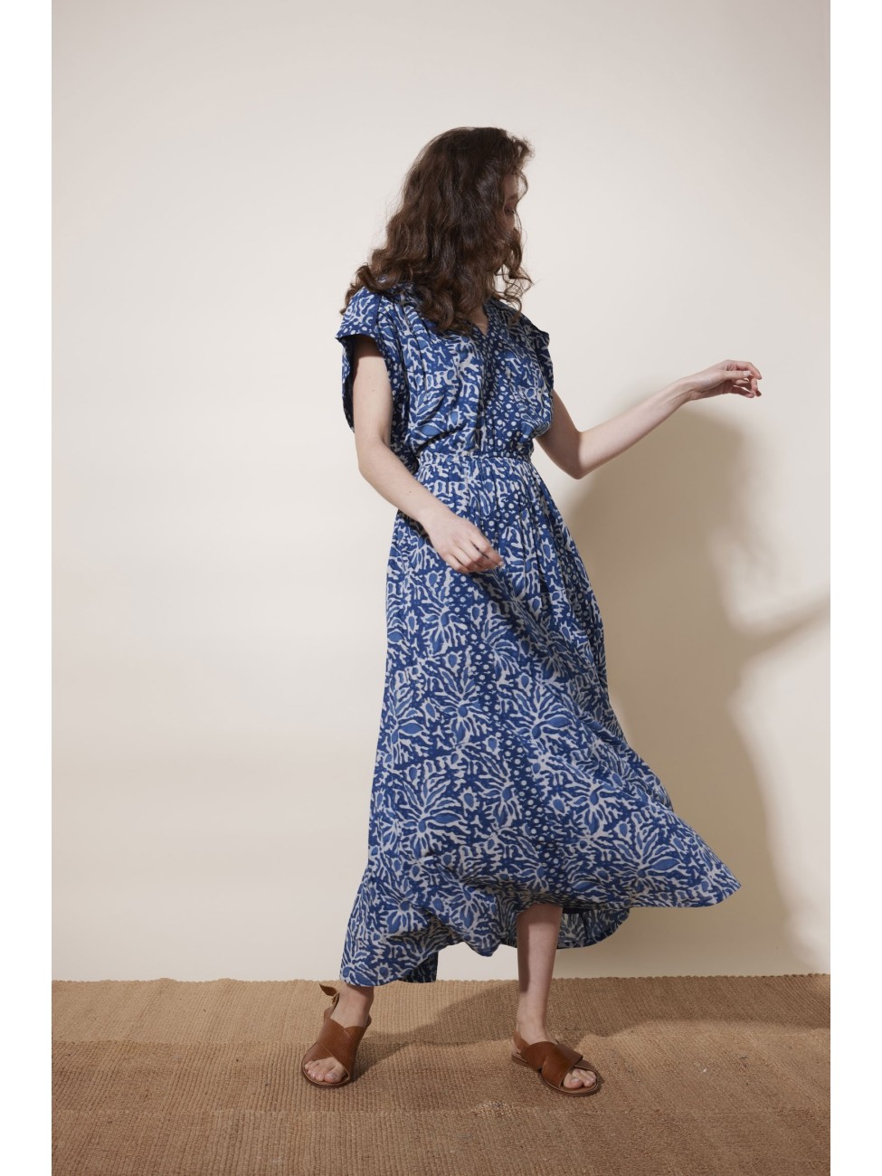 Robe longue Dishka bleu 2