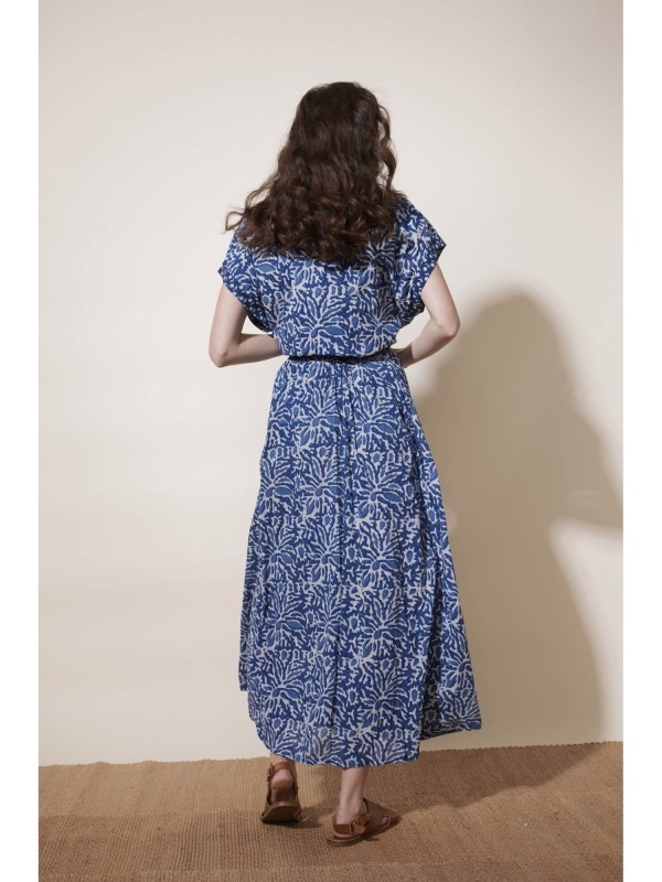 Robe longue Dishka bleu