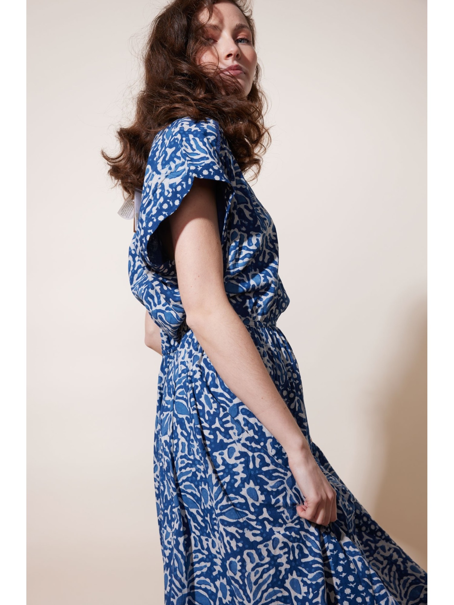 Robe longue Dishka bleu