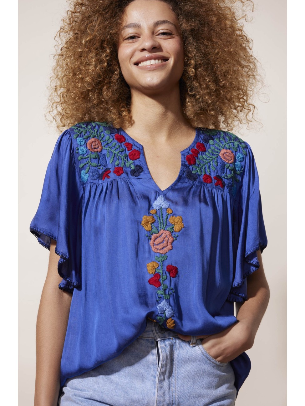 Blouse Heyjoud Bleu 2