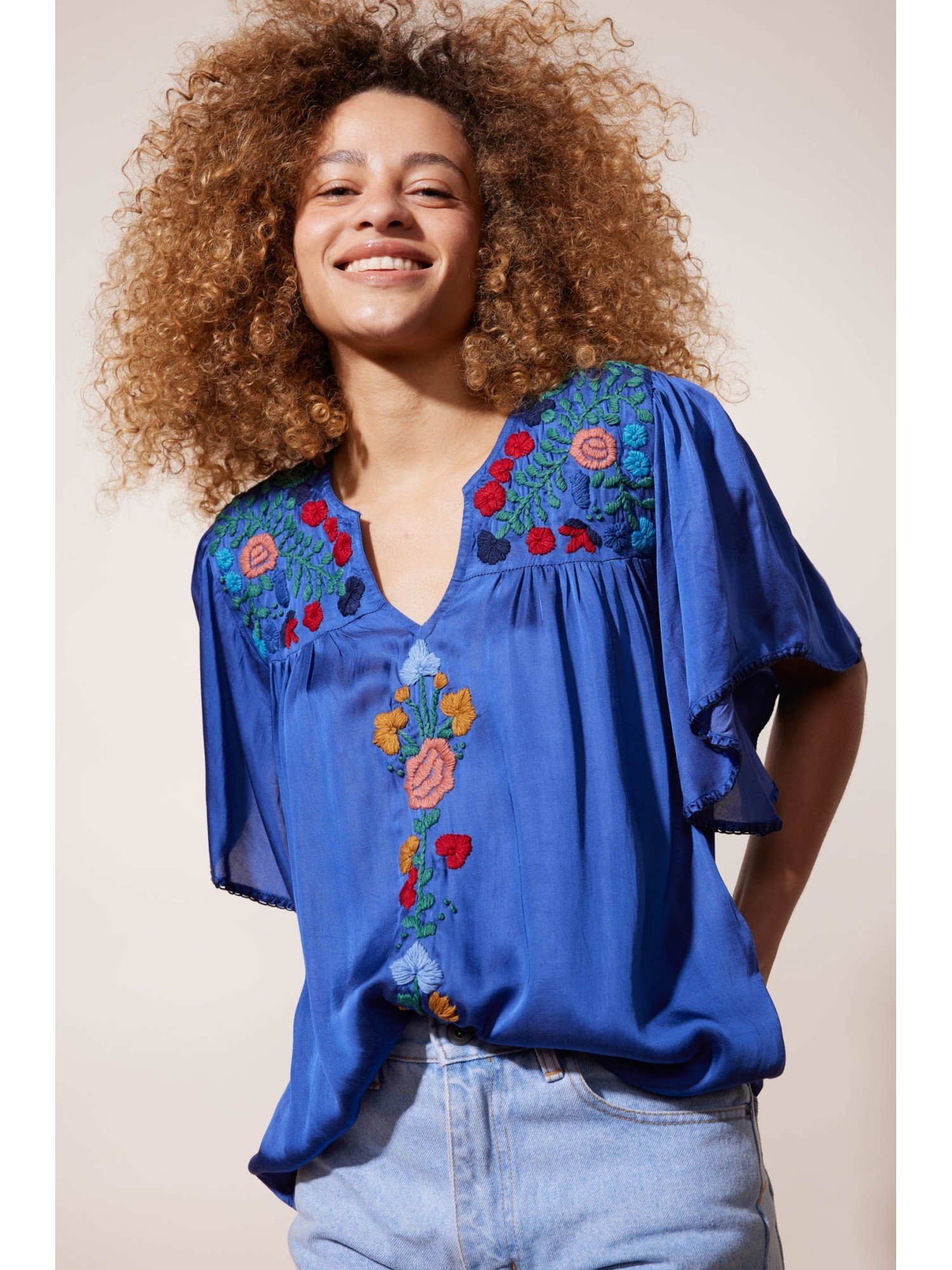 Blouse Heyjoud Bleu