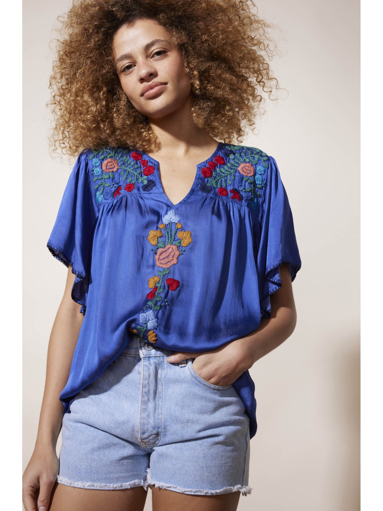 Blouse Heyjoud Bleu