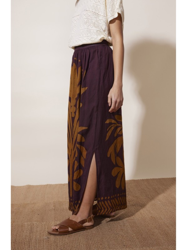 Jupe Loumya Aubergine