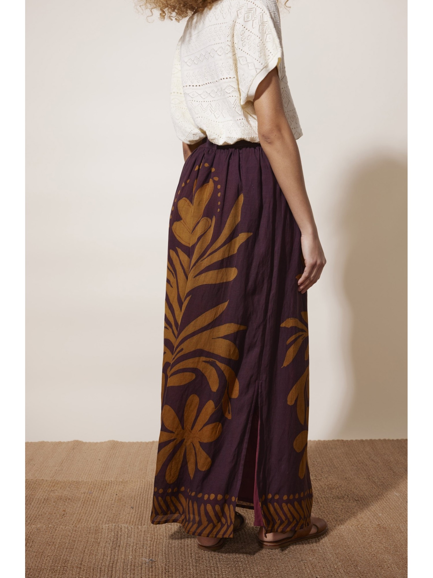 Jupe Loumya Aubergine