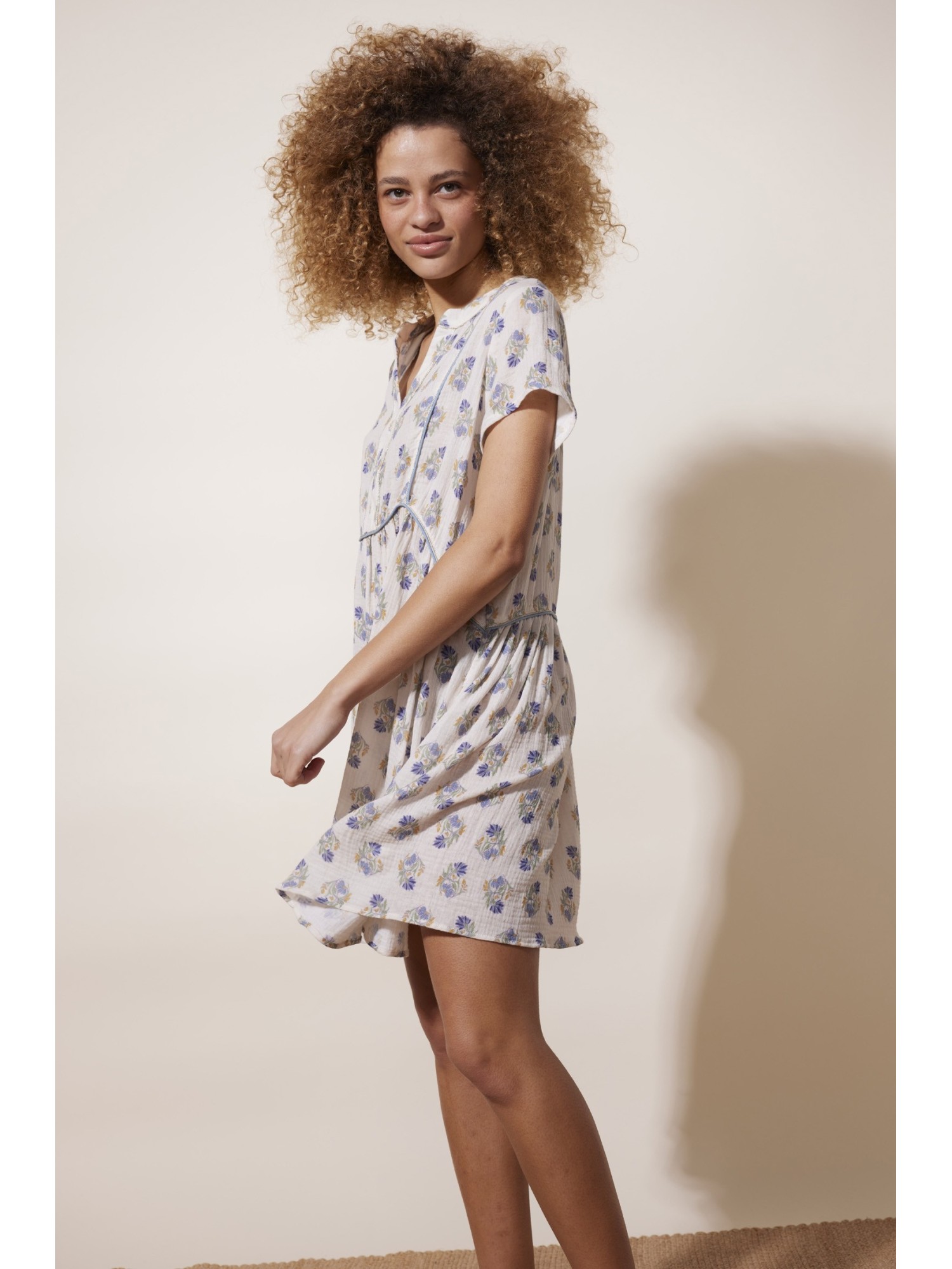 Robe courte Manny Écru