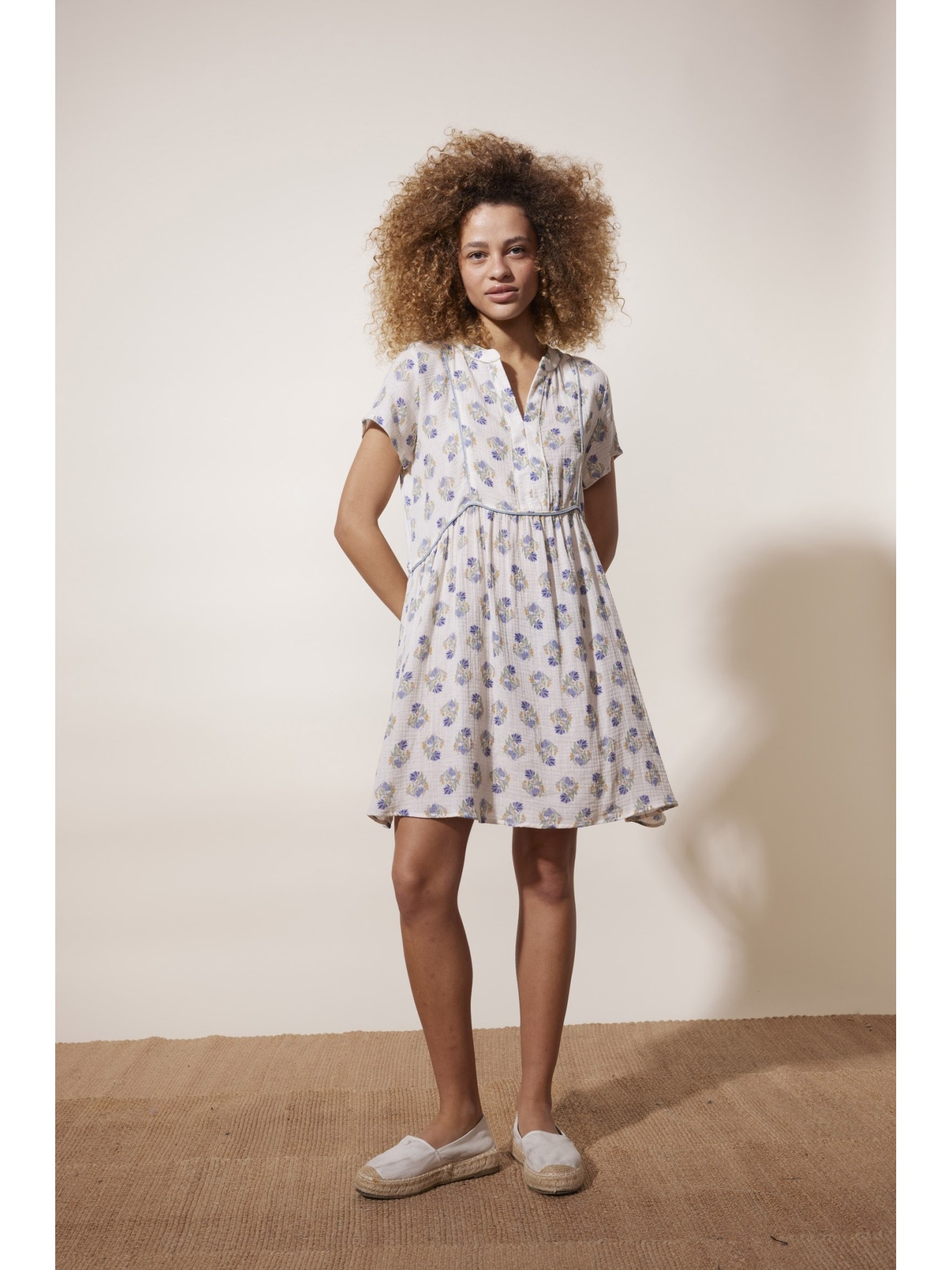 Robe courte Manny Écru
