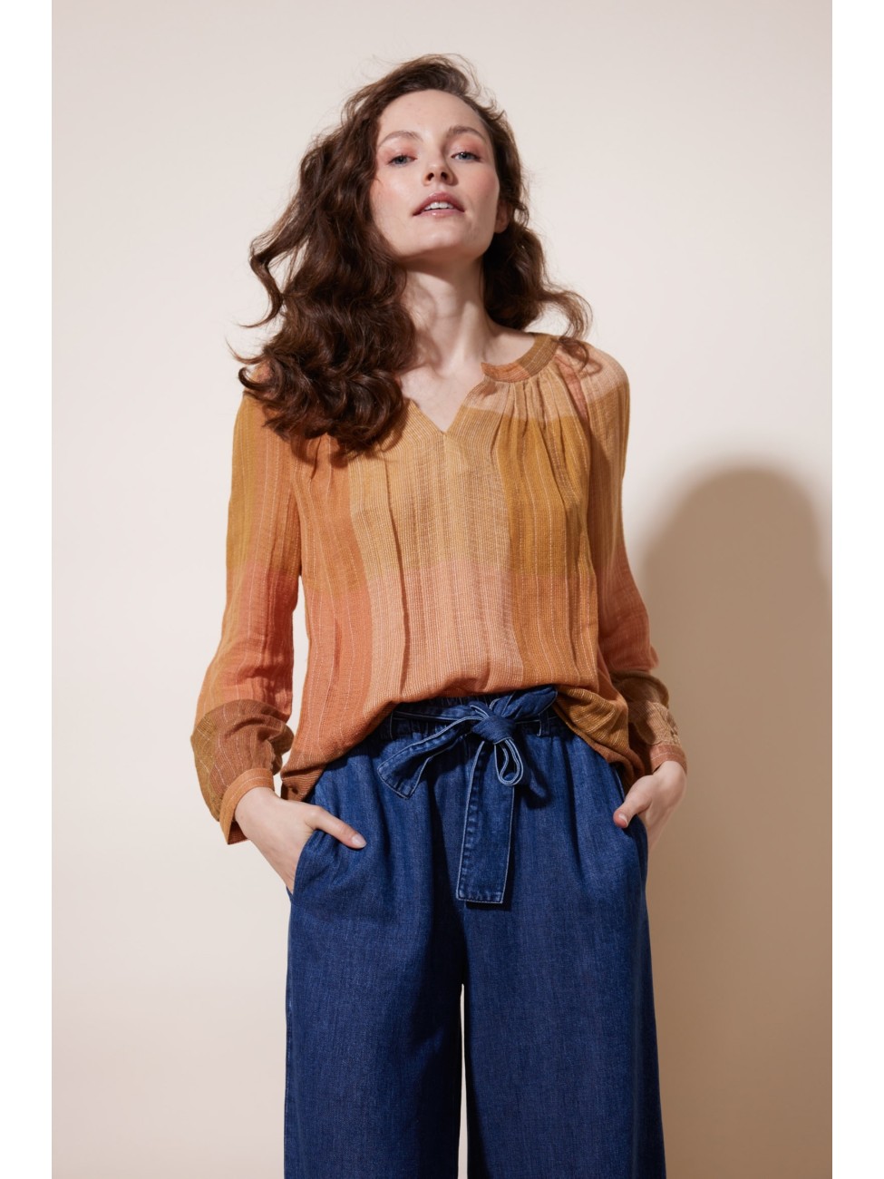 Blouse à carreaux Pankaj 2