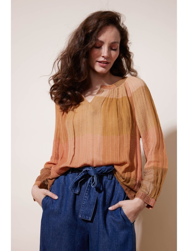 Blouse à carreaux Pankaj