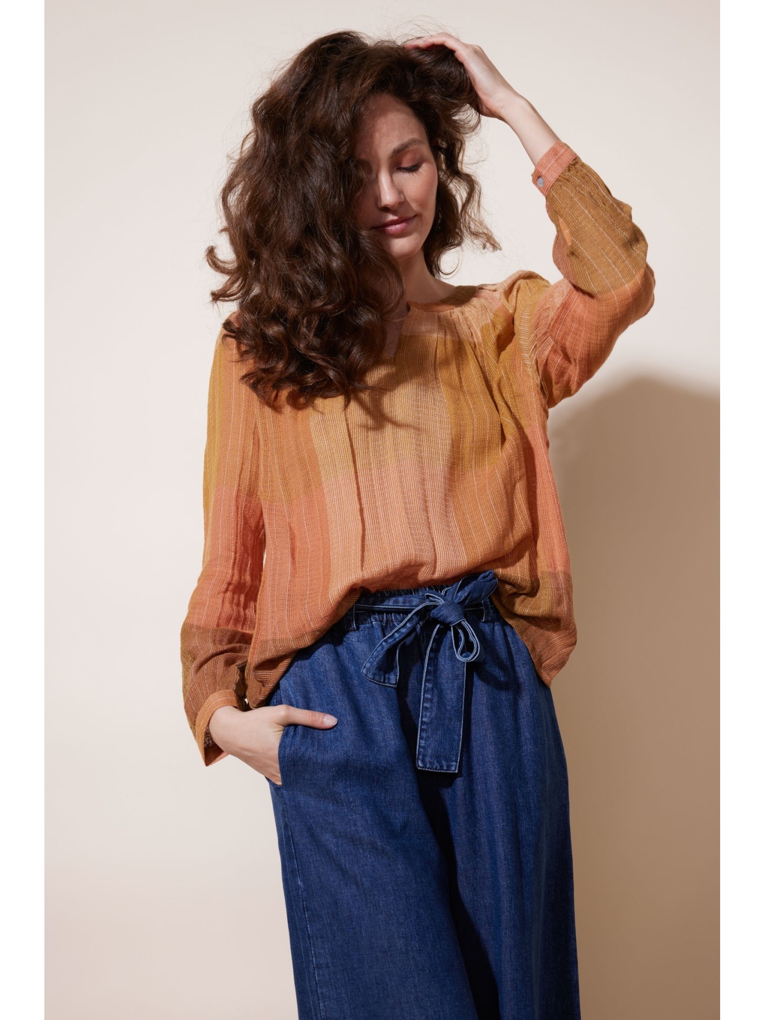 Blouse à carreaux Pankaj