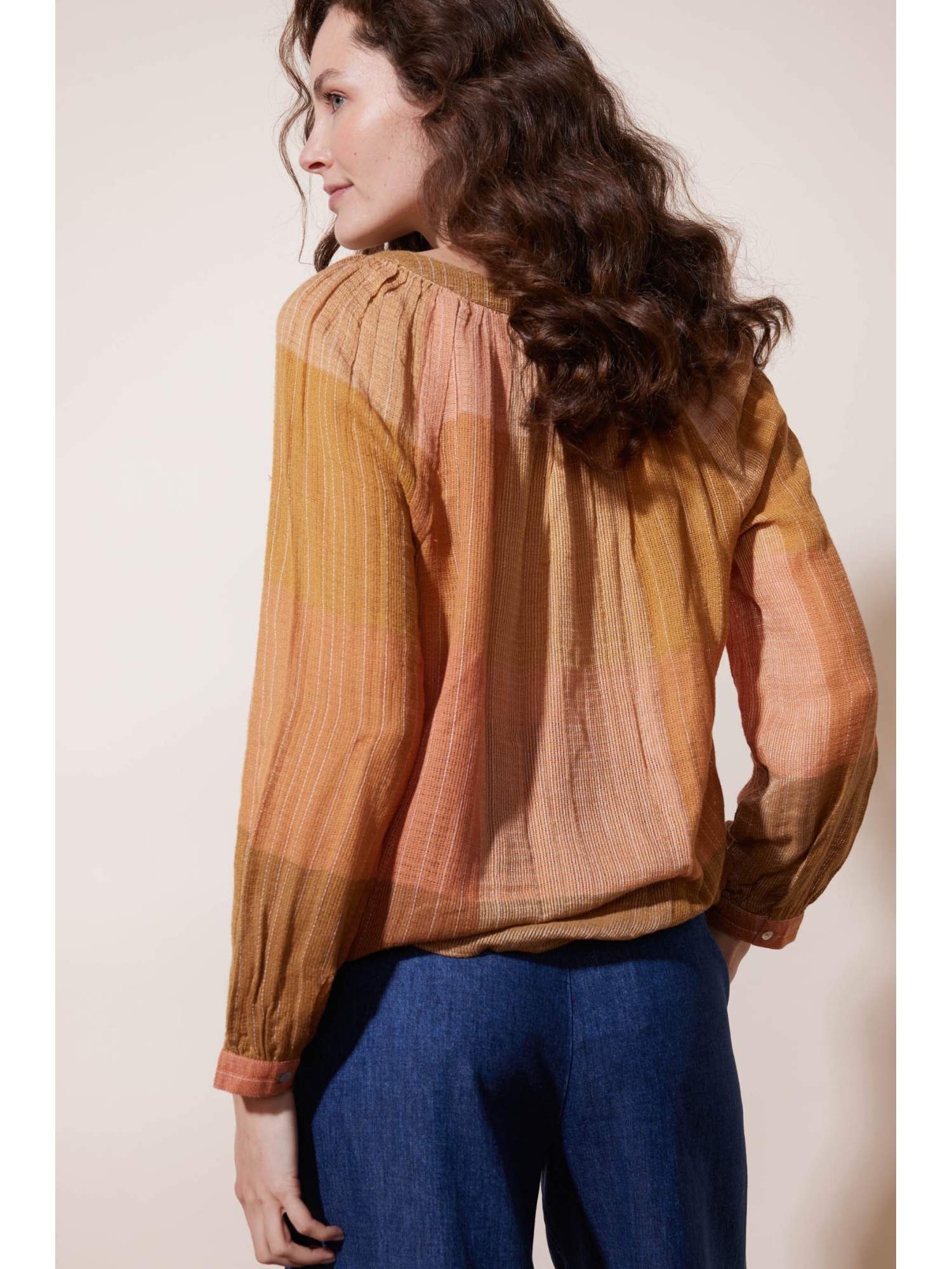 Blouse à carreaux Pankaj